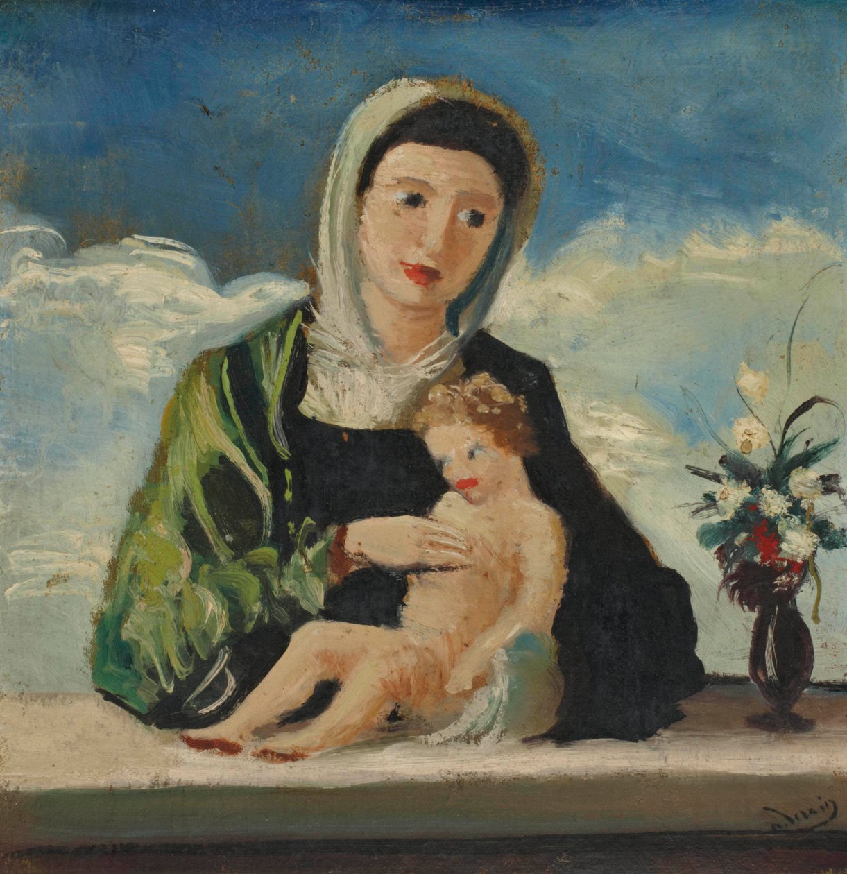Panna s dítětem (podle Belliniho) od Andre Derain