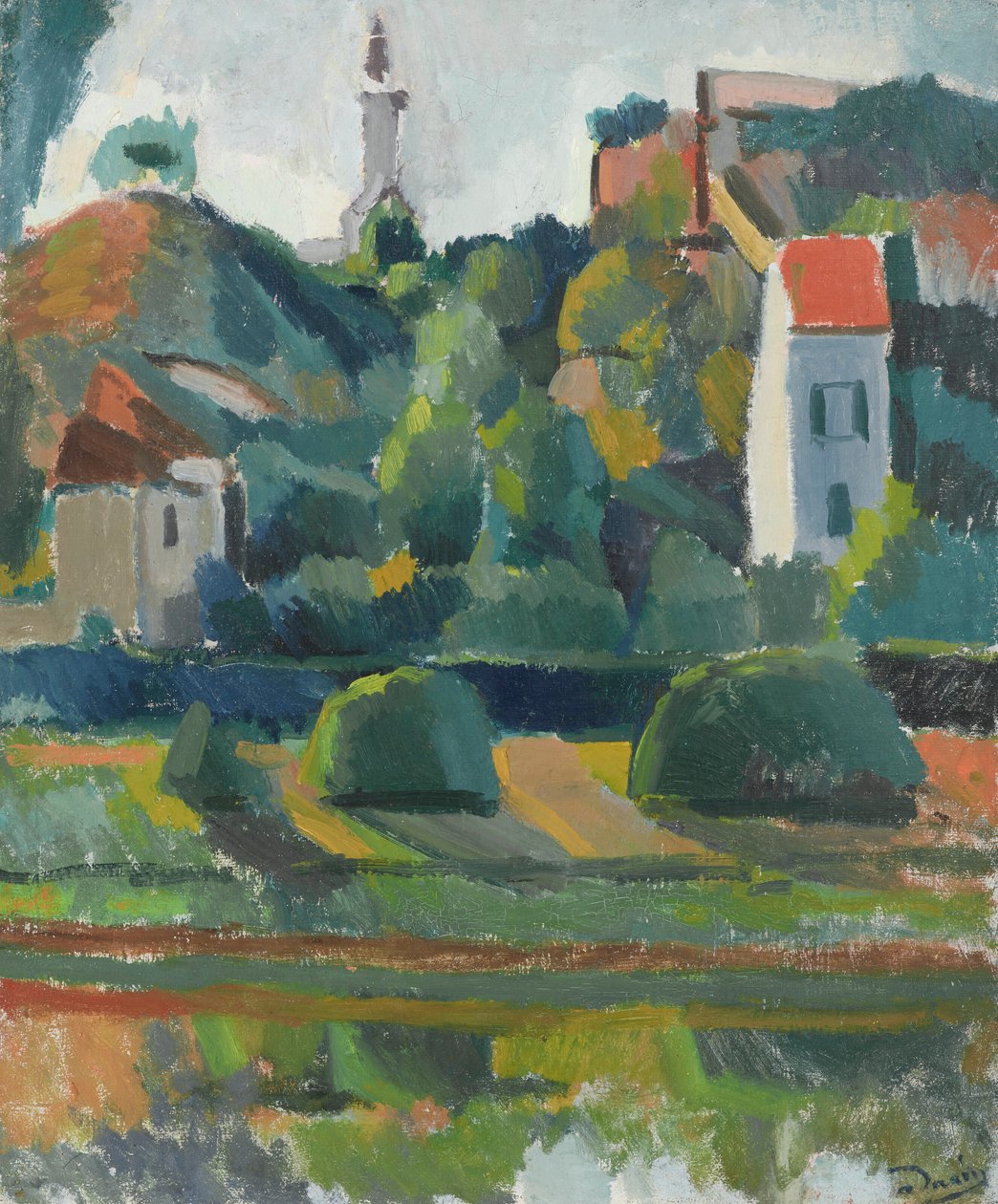 Řeka v Montreuil-sur-Mer od Andre Derain