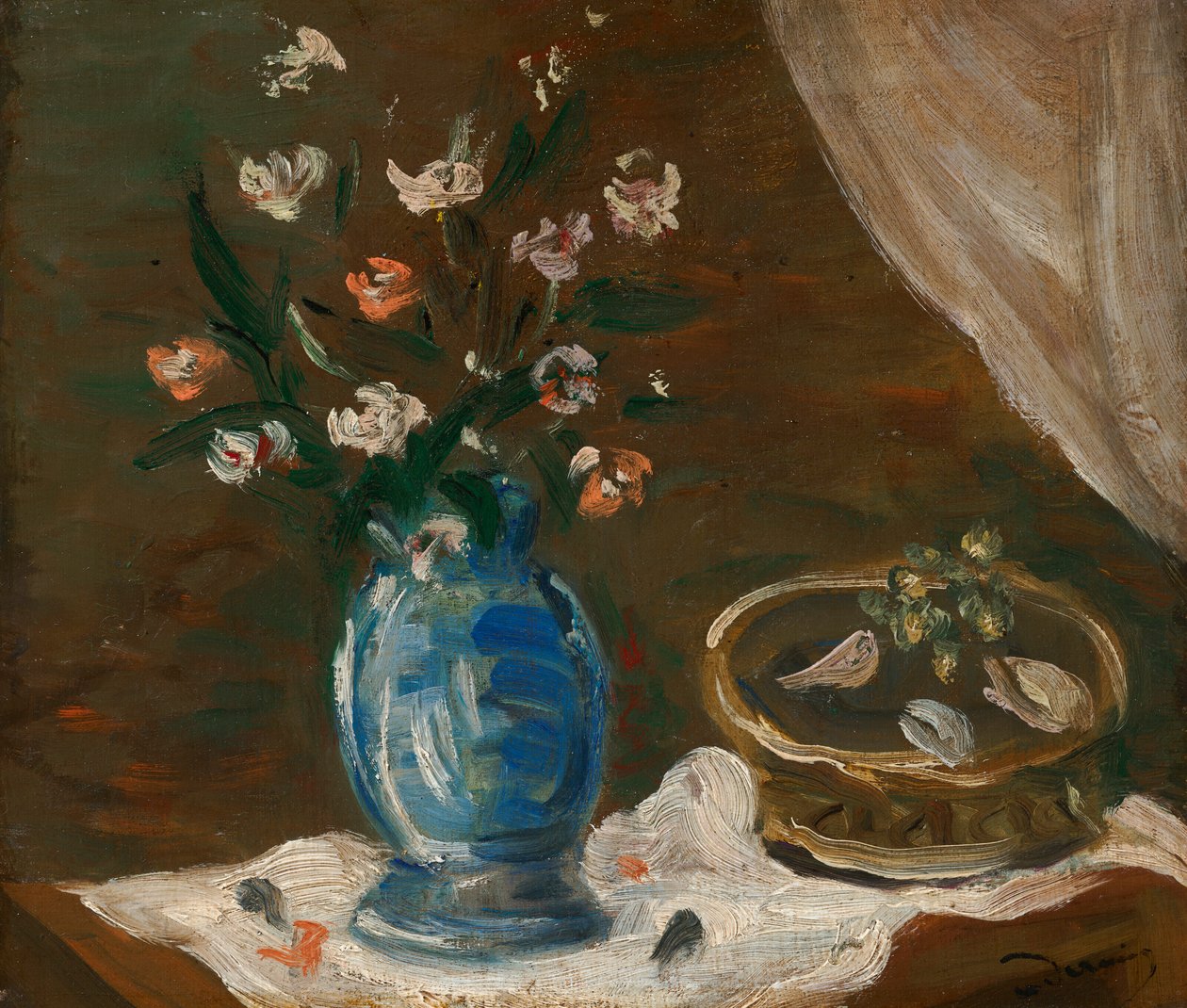 Zátiší s květinami - Váza bleu od Andre Derain