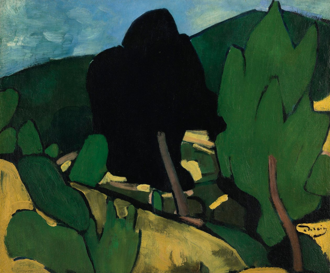 Krajina v Cassis od Andre Derain