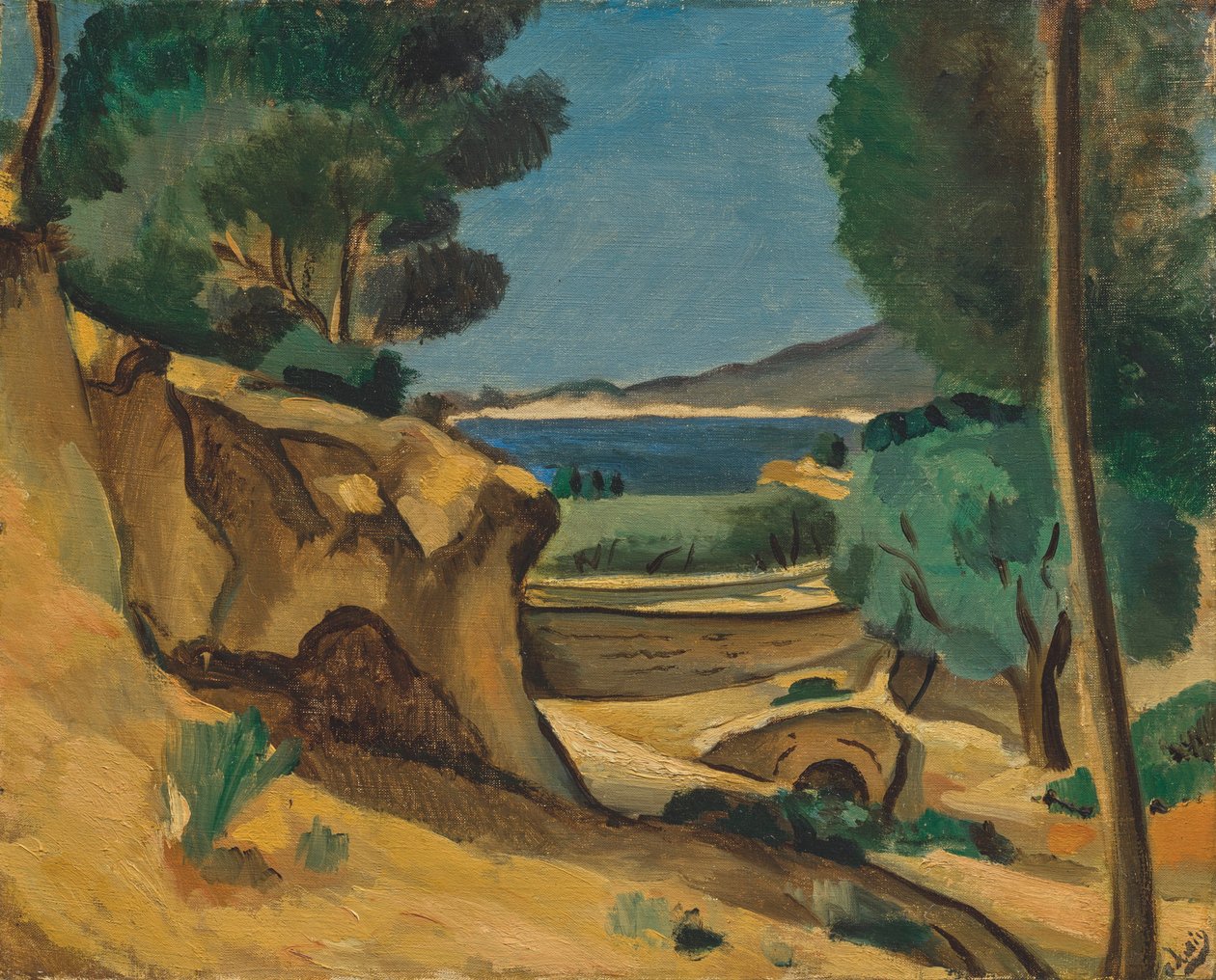 Krajina v okolí La Ciotat od Andre Derain