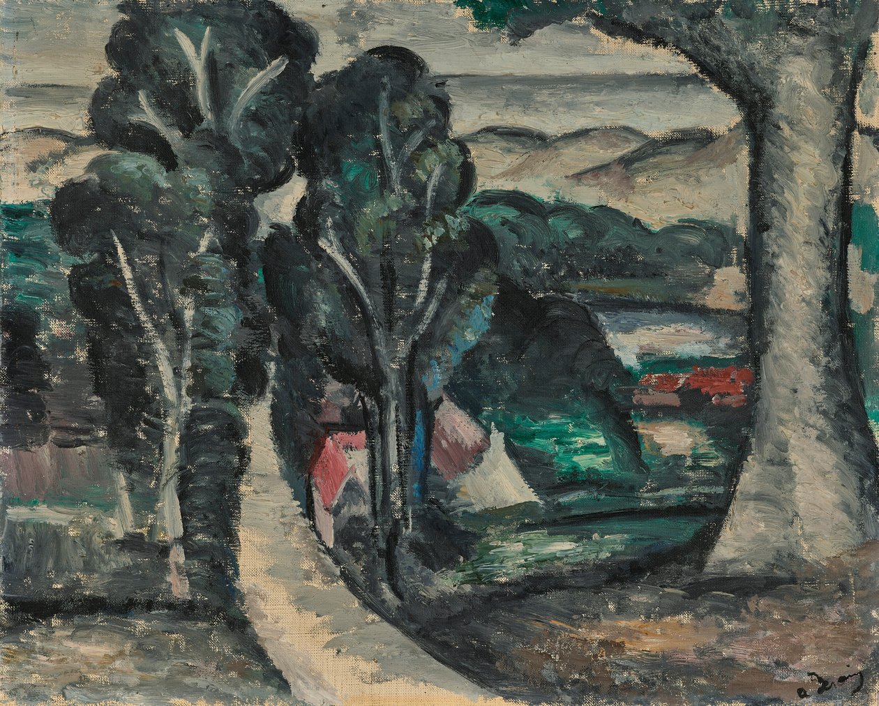 Krajina Camiers (Pas-de-Calais) od Andre Derain