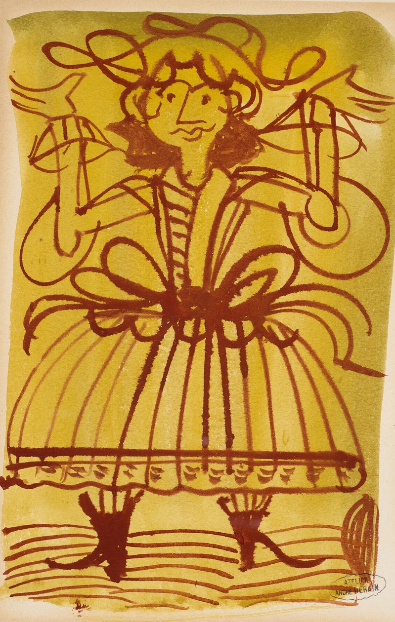 Postava se zdviženýma rukama od Andre Derain