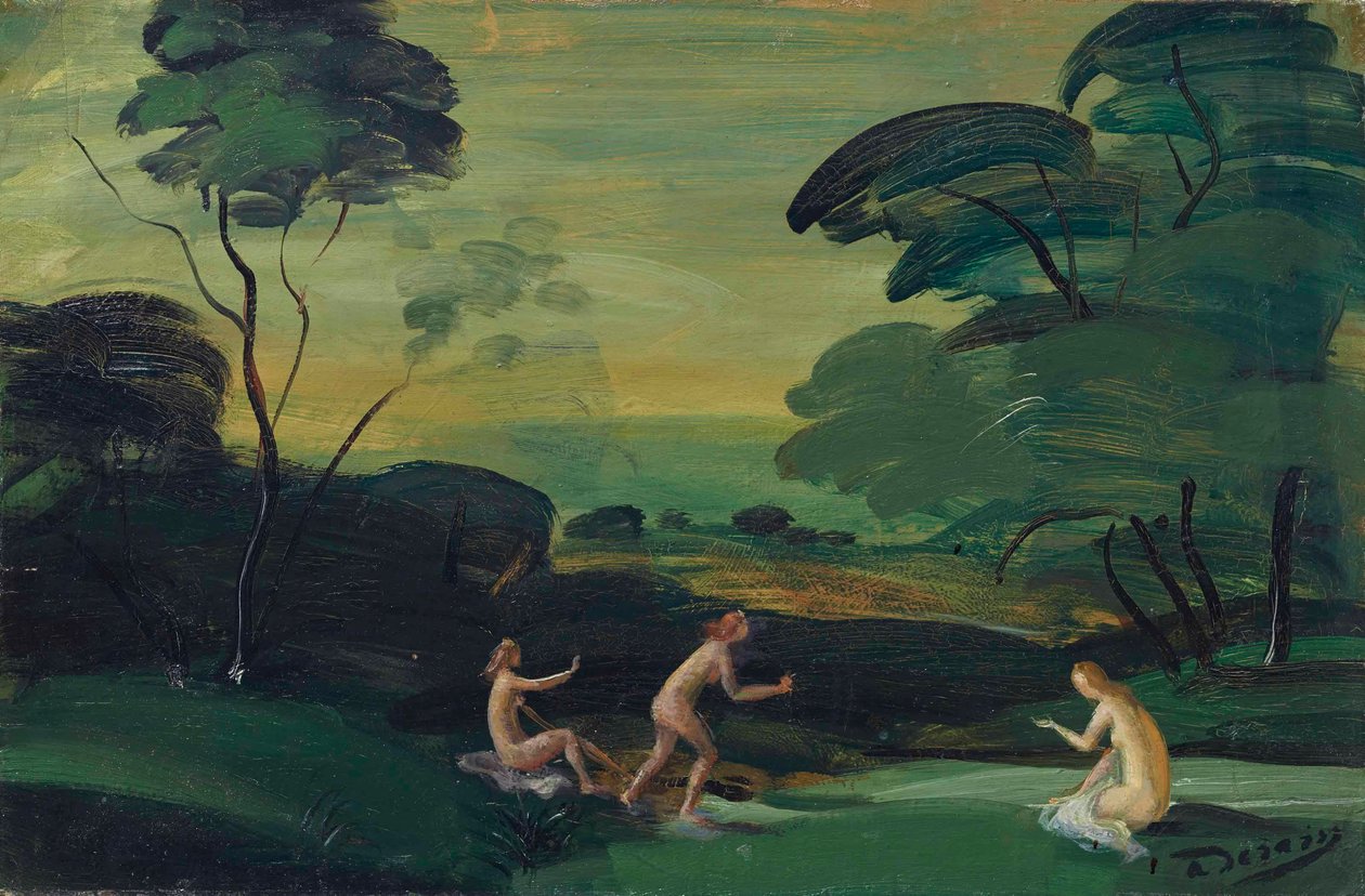 Tři koupající se nymfy od Andre Derain