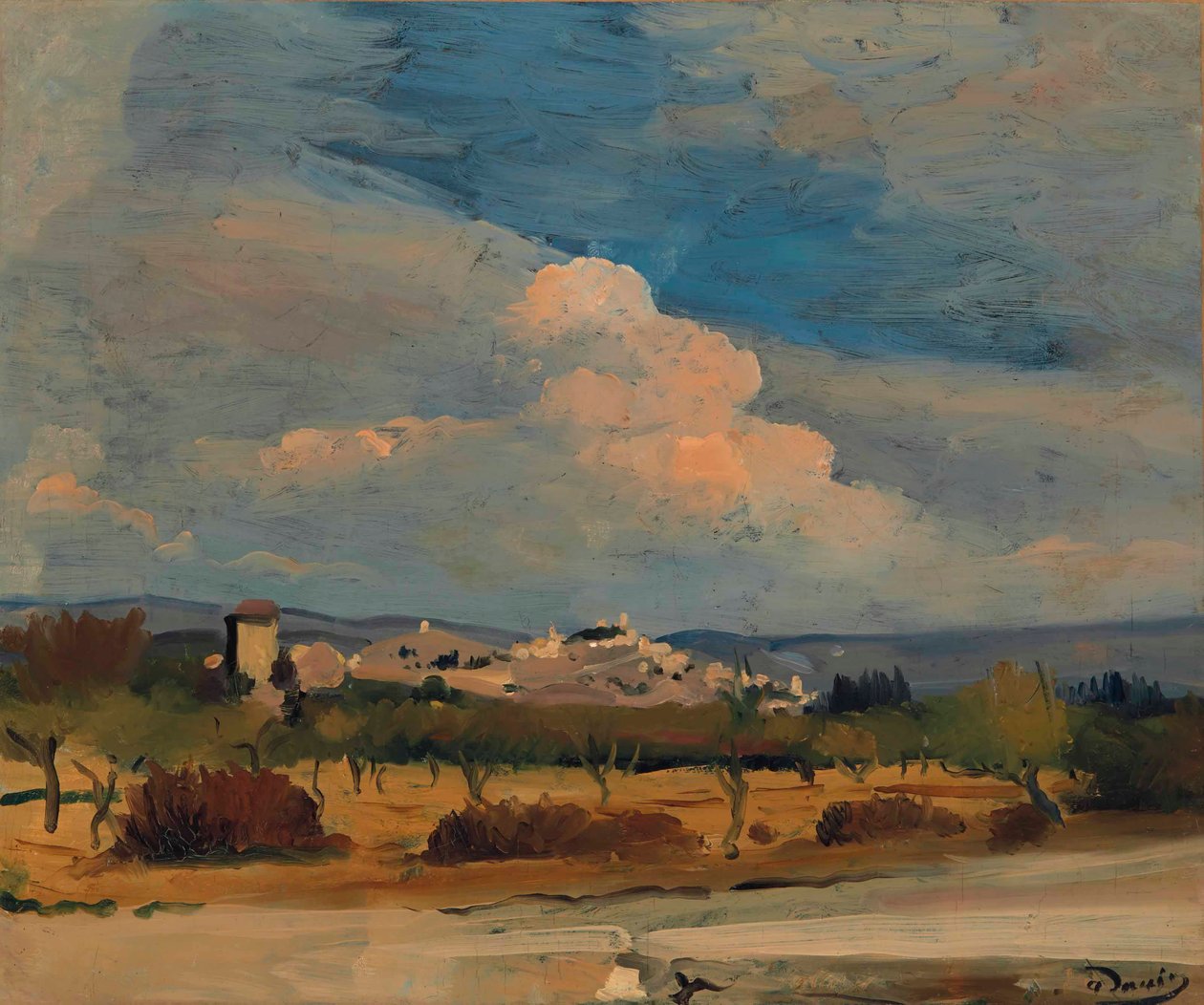 Pohled na Eygalières od Andre Derain
