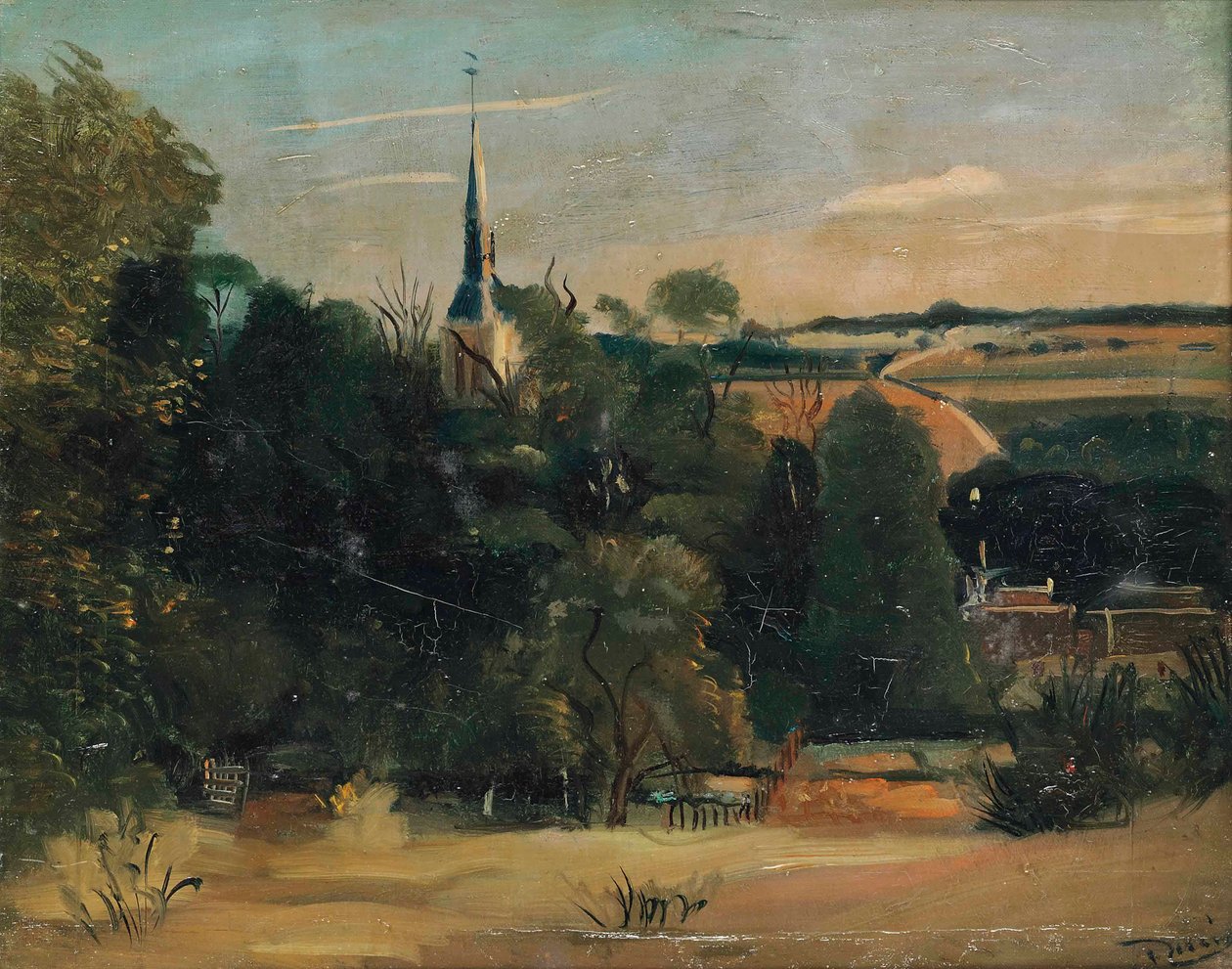 Pohled na Donnemarie-en-Montois od Andre Derain