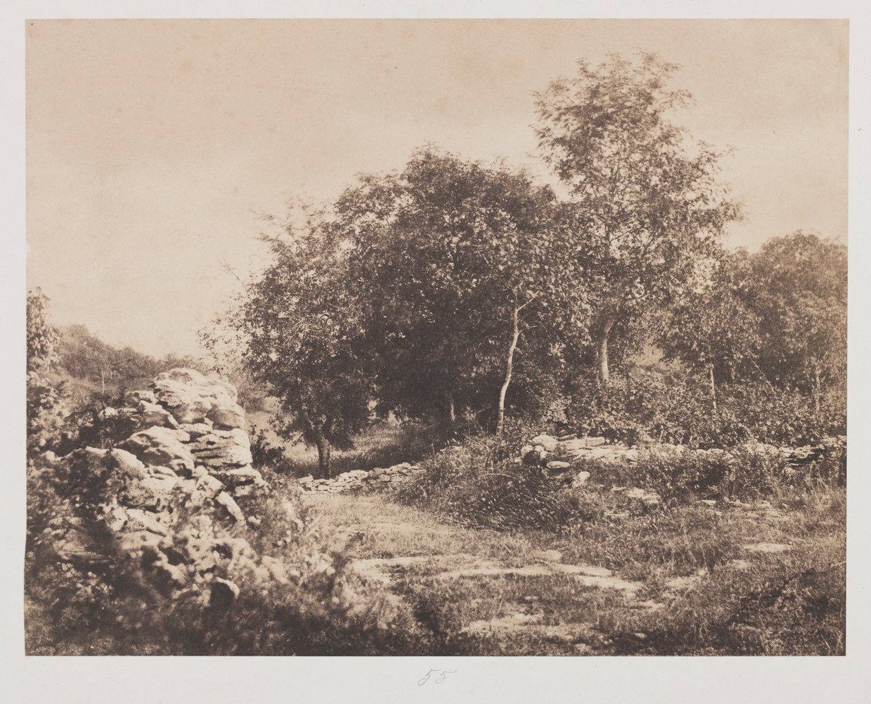 Bez názvu Scéna z Fontainbleau, c. 1853. od André Giroux