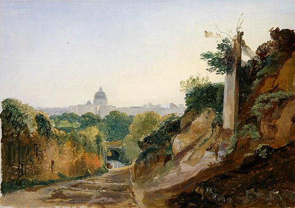 Pohled na Řím z Arco Oscuro od André Giroux