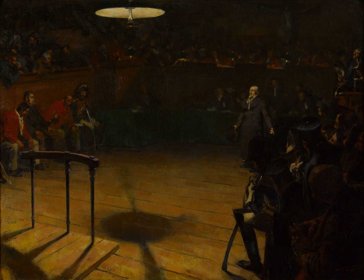 Jean Valjean před porotním soudem v Arras, 1904. od André Victor Édouard Devambez
