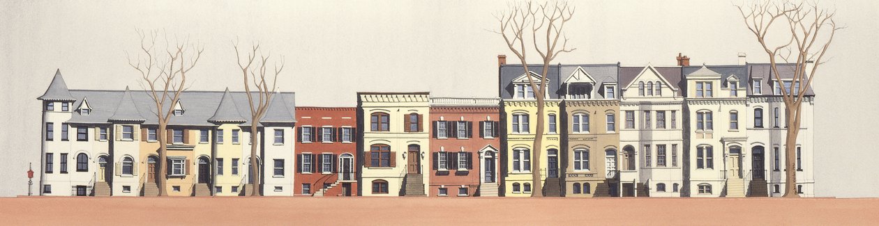 2901-2923 Q Street, Georgetown, Washington DC od Andras Kaldor