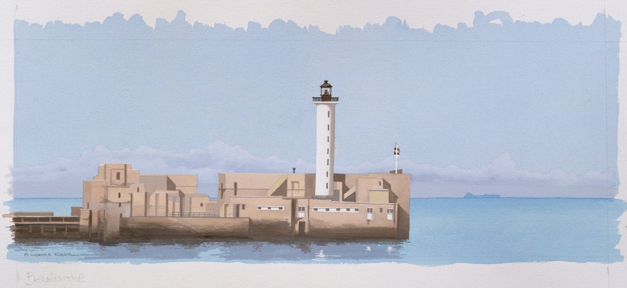 Maják Boulogne, Pas de Calais, Francie od Andras Kaldor