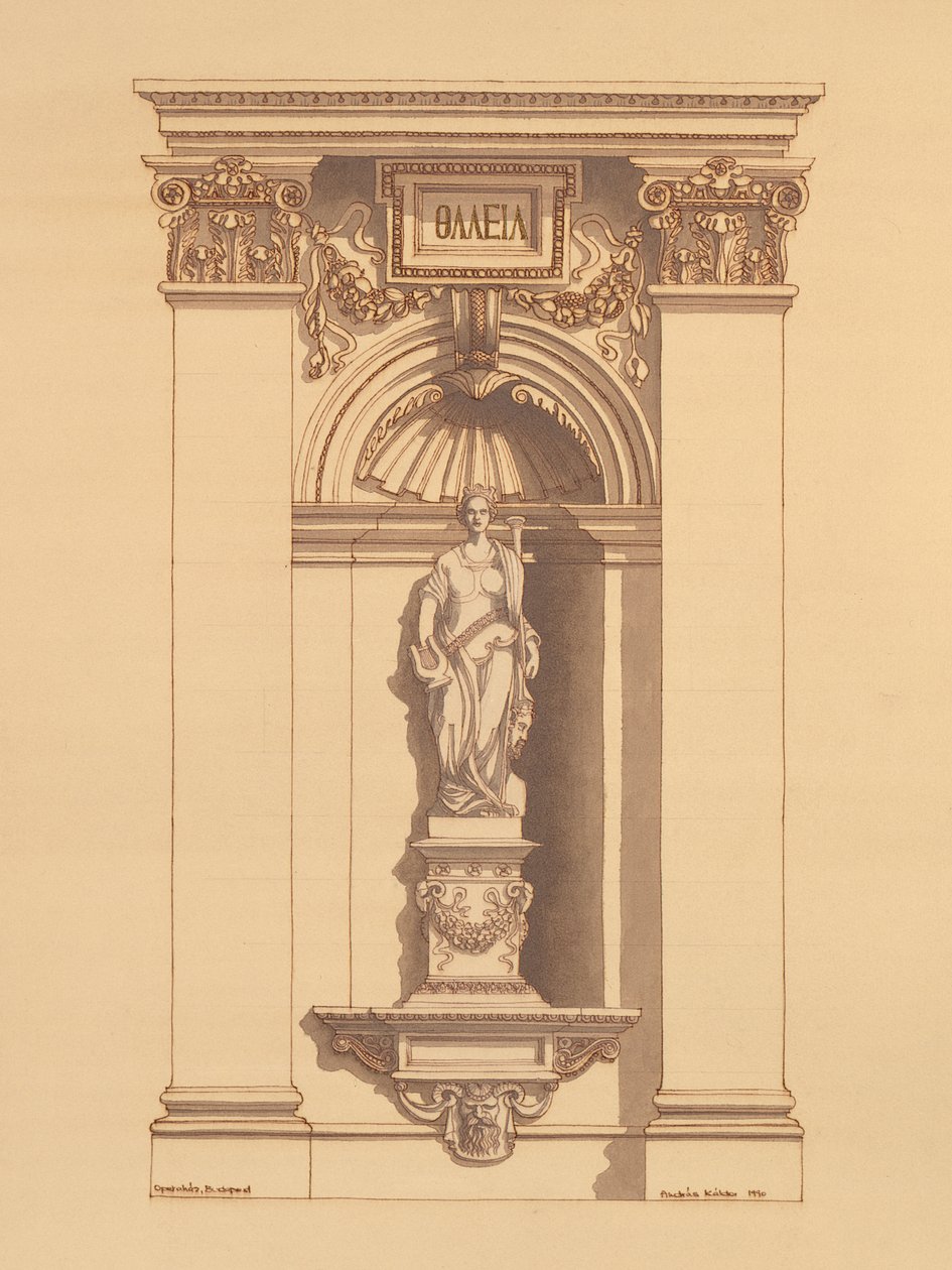 Budapešťská opera, Maďarsko (detail) od Andras Kaldor