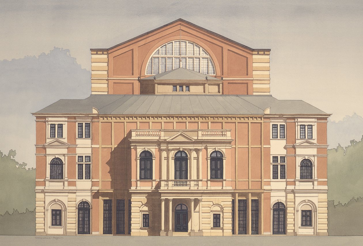 Festspielhaus, Bayreuth, Německo od Andras Kaldor