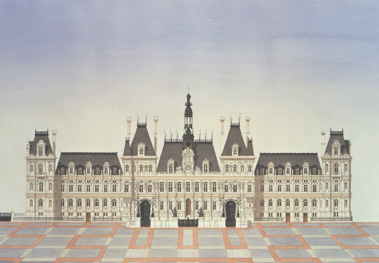 Hotel de Ville, Paříž od Andras Kaldor