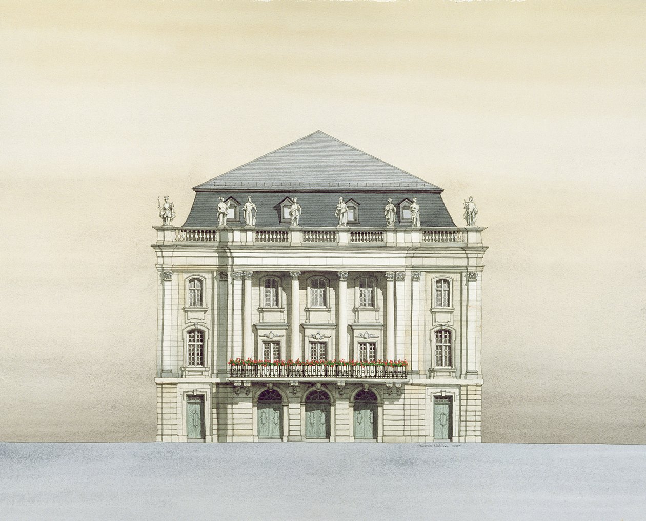 Margravial Opera House, Bayreuth, Německo od Andras Kaldor