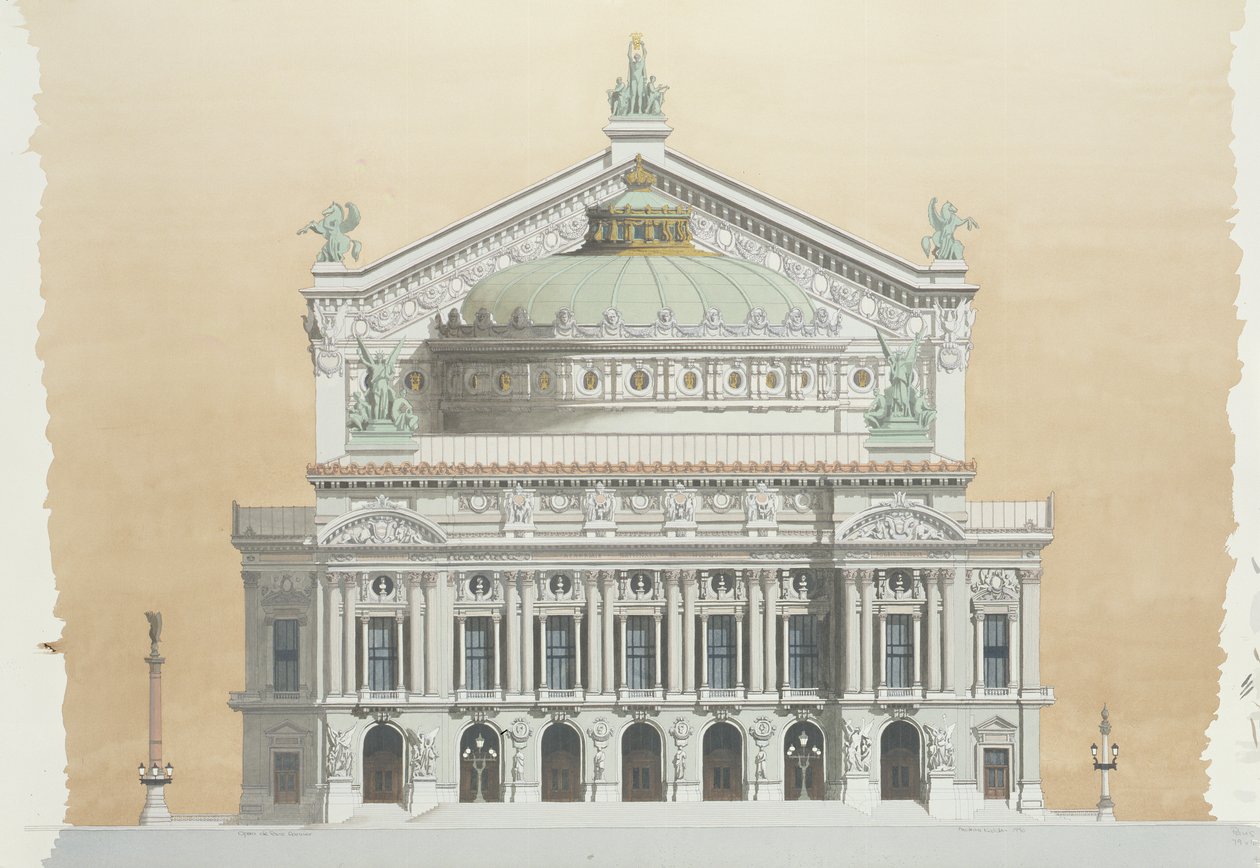 Opera Garnier, Paříž, Francie od Andras Kaldor