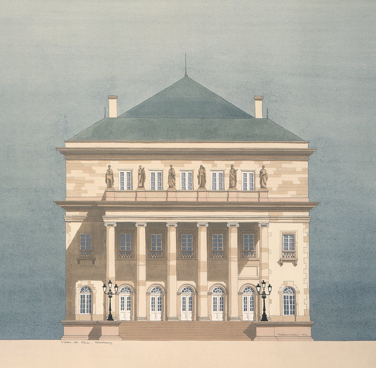 Opera du Rhin, Štrasburk, Francie od Andras Kaldor