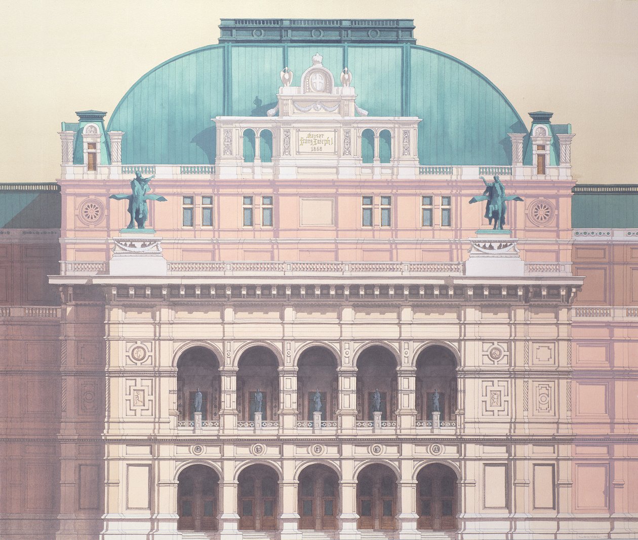 Státní opera, Vídeň, Rakousko (detail) od Andras Kaldor