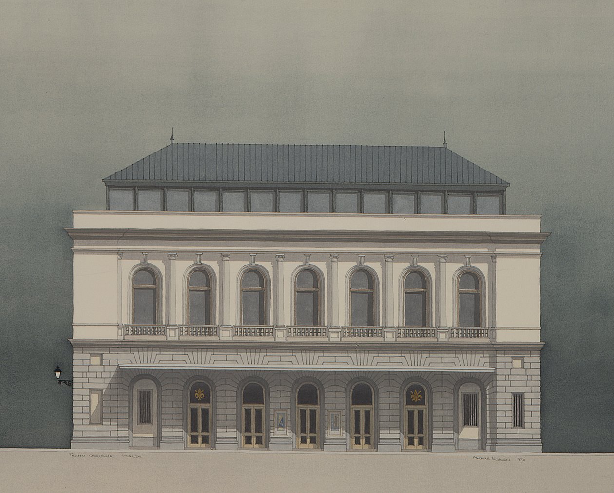 Teatro Comunale, Florencie, Itálie od Andras Kaldor