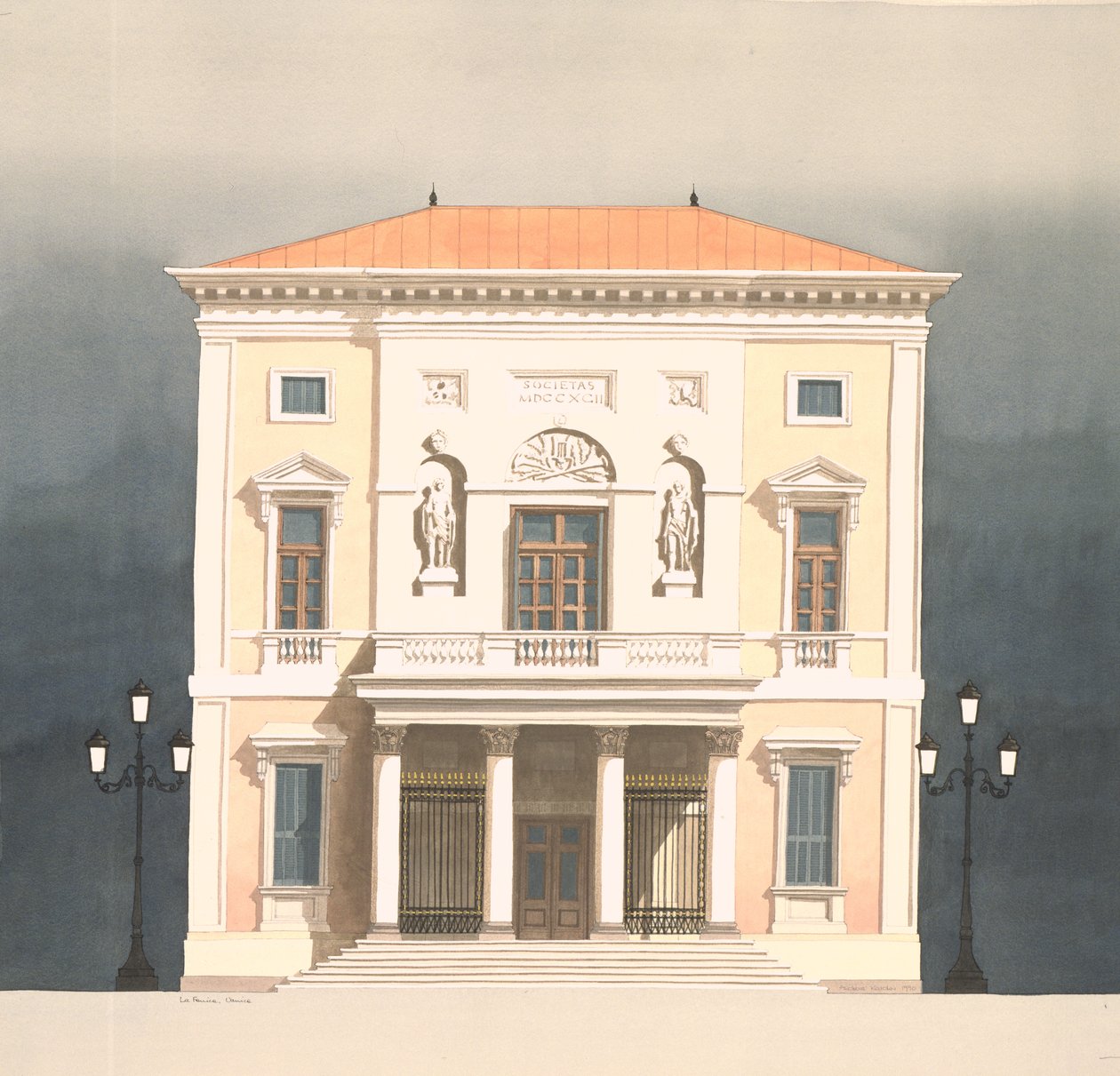 Divadlo La Fenice, Benátky, Itálie od Andras Kaldor