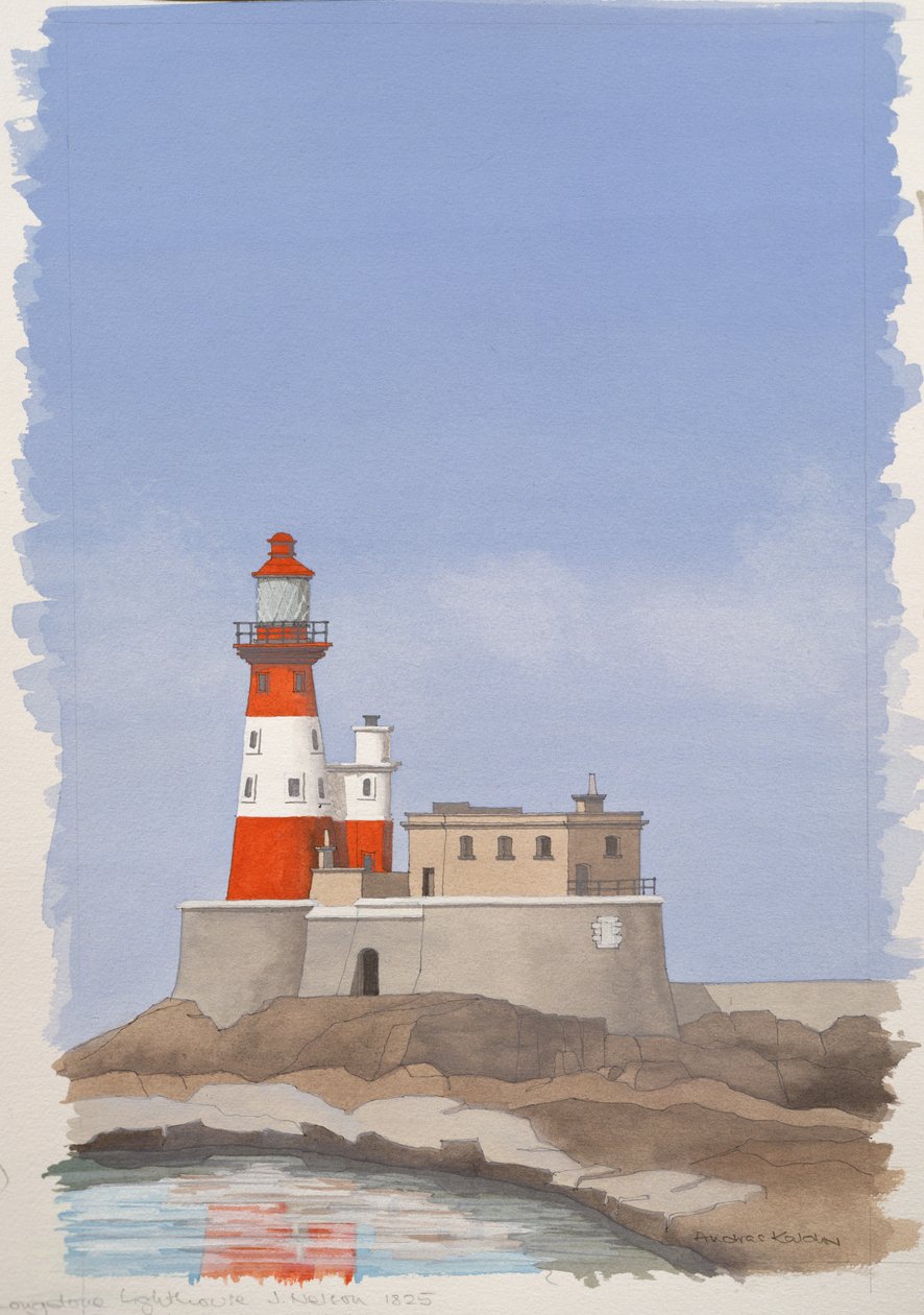 Maják Longstone, ostrov Farne od Andras Kaldor