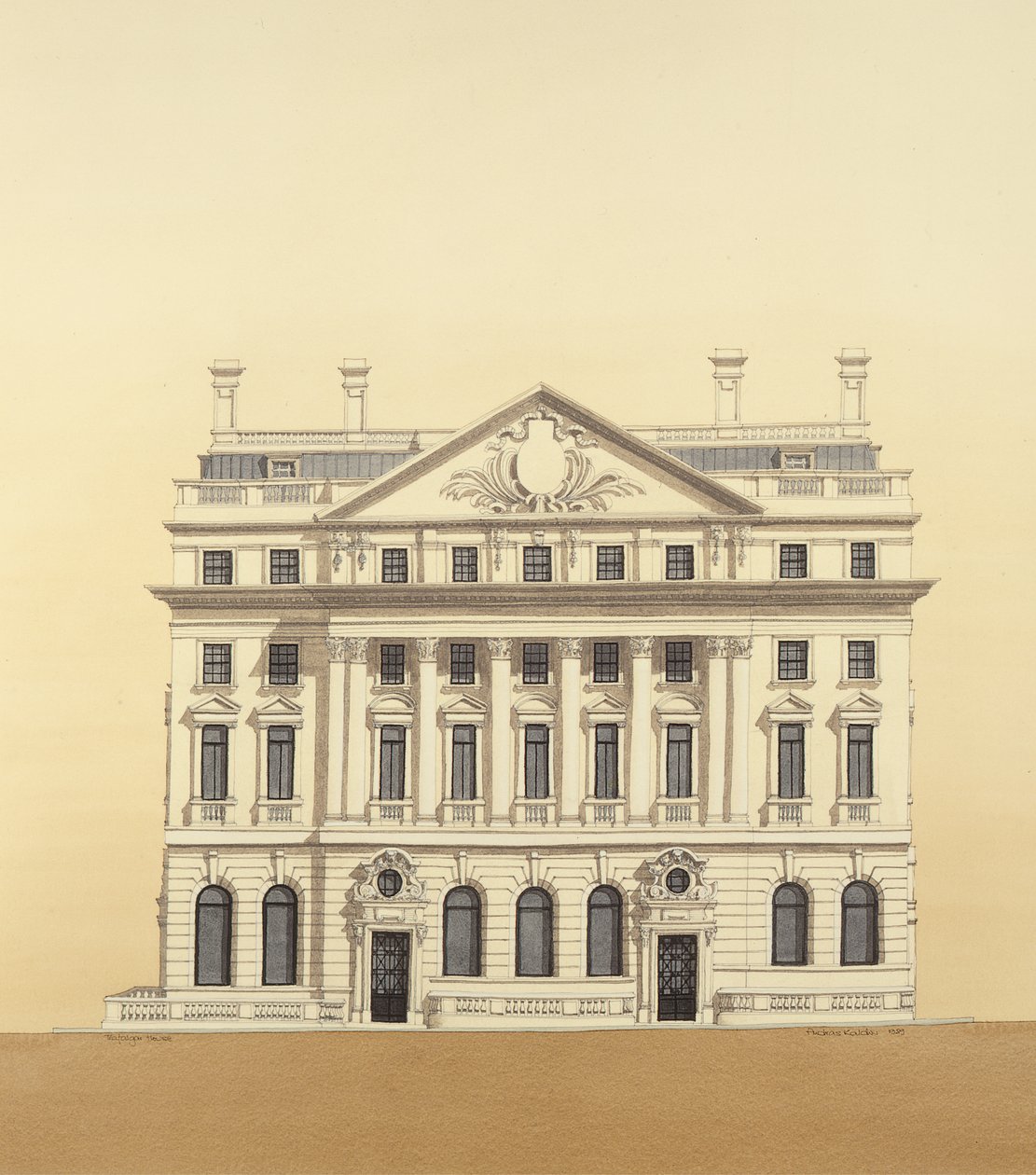 Trafalgar House, Waterloo Place, Londýn od Andras Kaldor