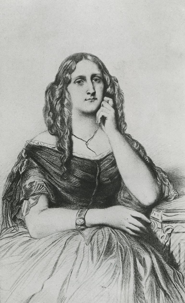Delphine de Girardin od Andre Adolphe Eugene Disderi