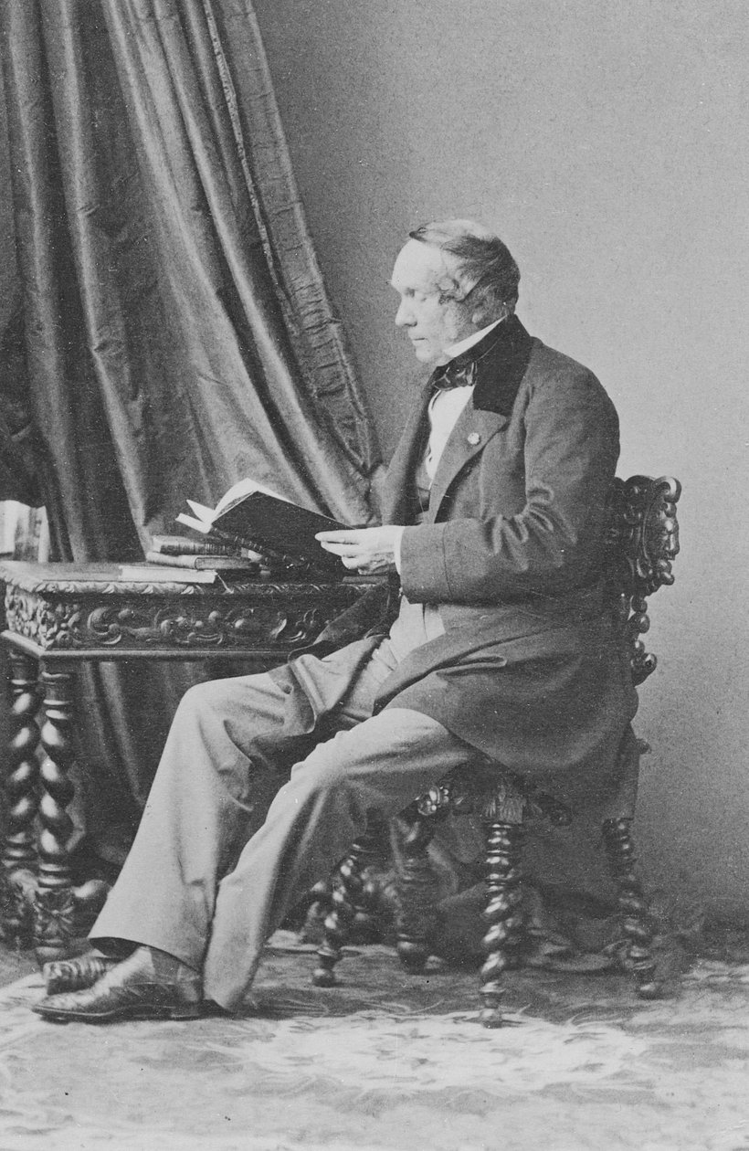 Portrét barona Jean-Baptiste-Louis Gros od Andre Adolphe Eugene Disderi