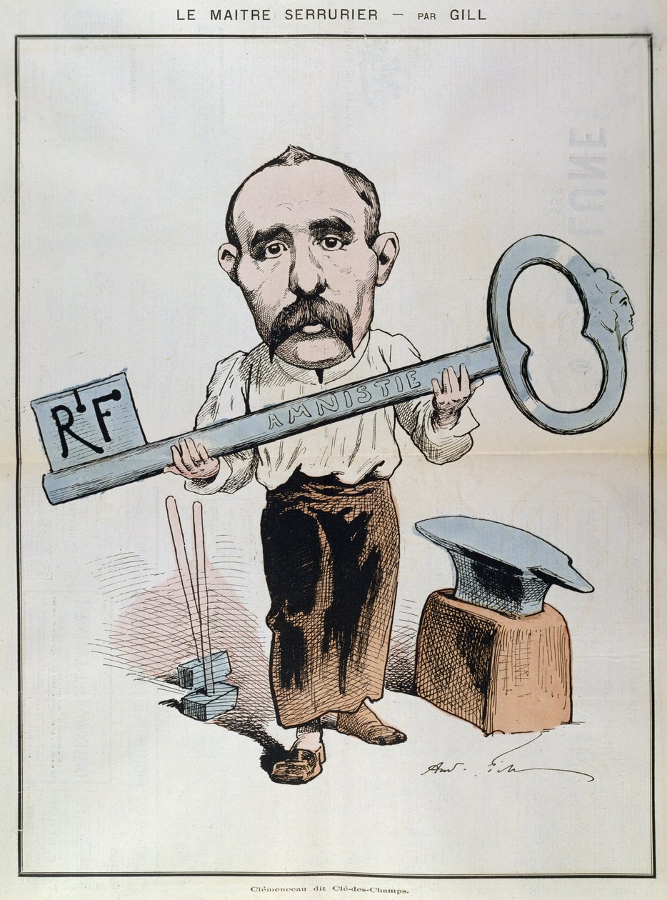Karikatura Georgese Clemenceaua (1841-1929) z 