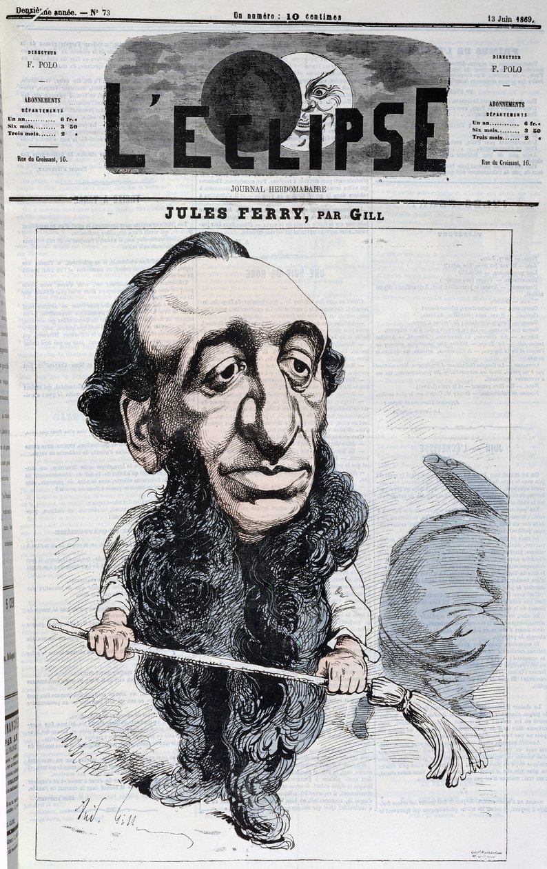 Jules Ferry (1832-93), ilustrace na obálce časopisu 