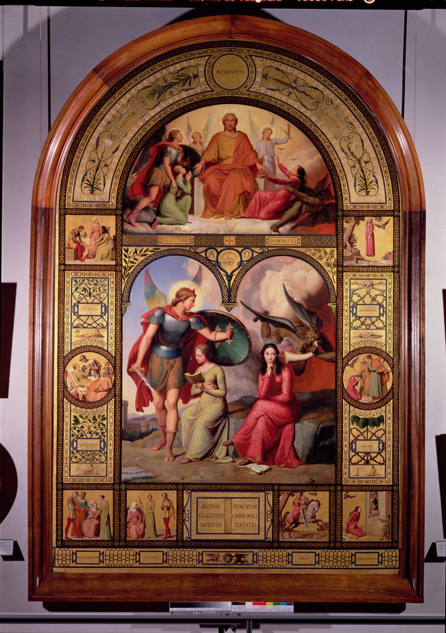 Dobro a zlo, 1832 od Andre Jacques Victor Orsel