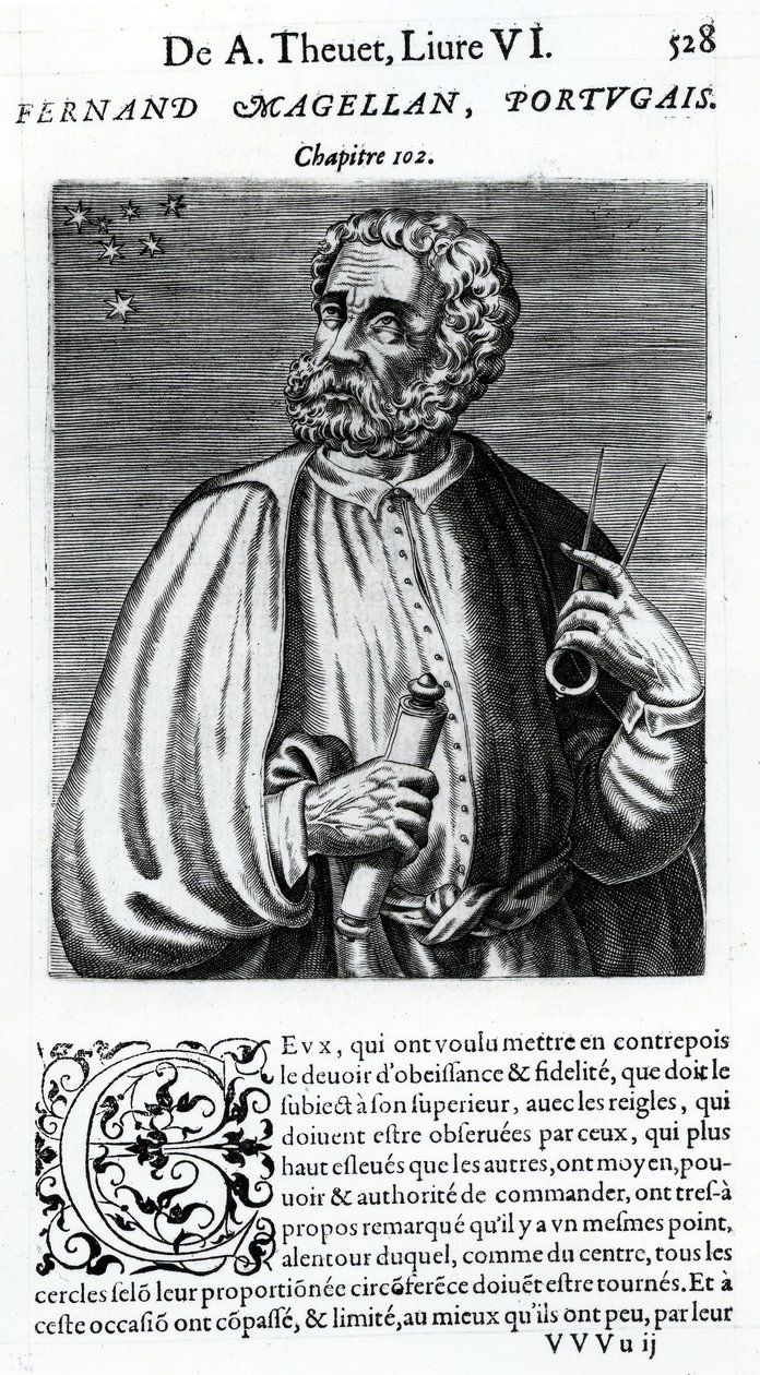 Ferdinand Magellan, 16. století od Andre Thevet
