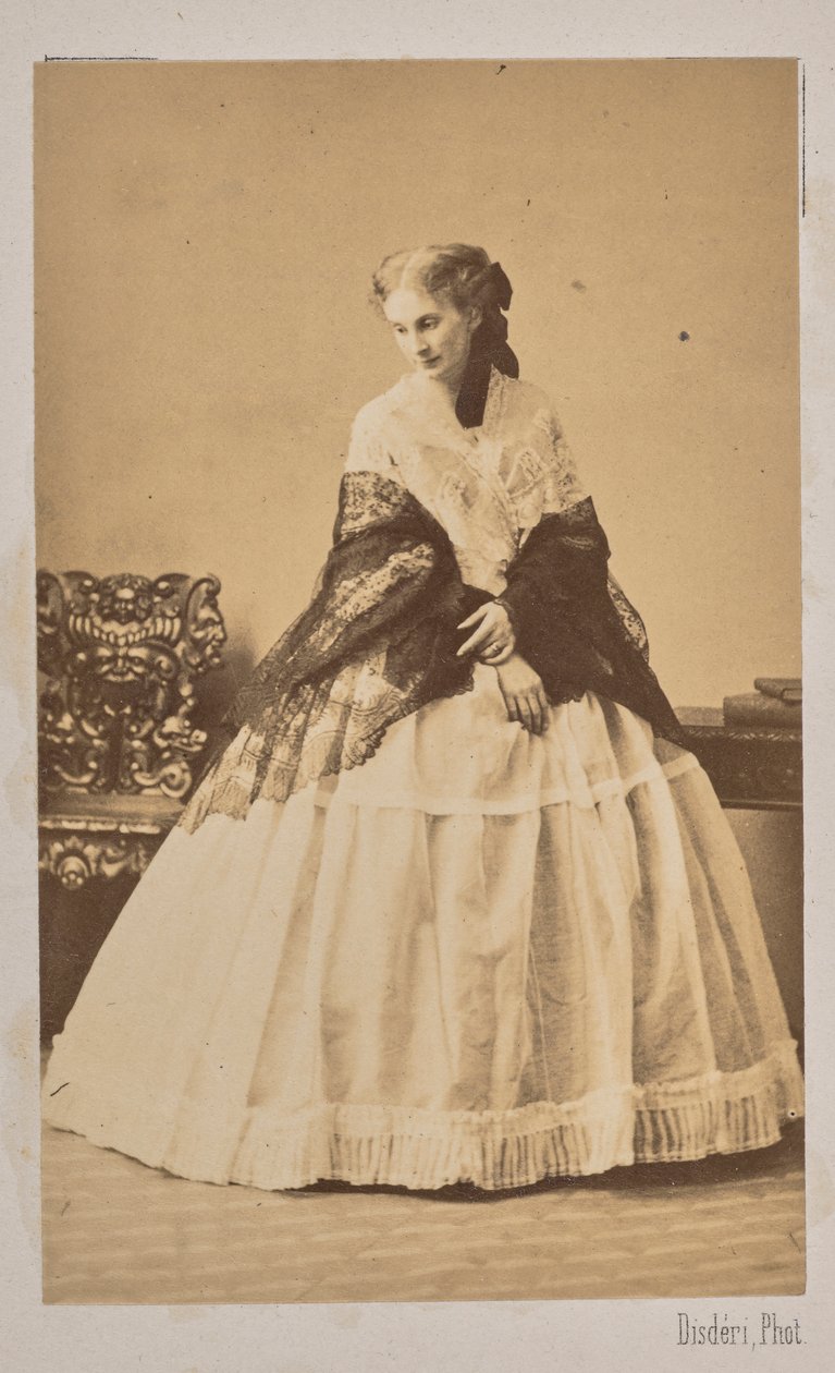Vévodkyně Sofia de Morny 1838-1896, rozená hraběnka Trubetskaya, 1862. od Andre Adolphe Eugene Disderi
