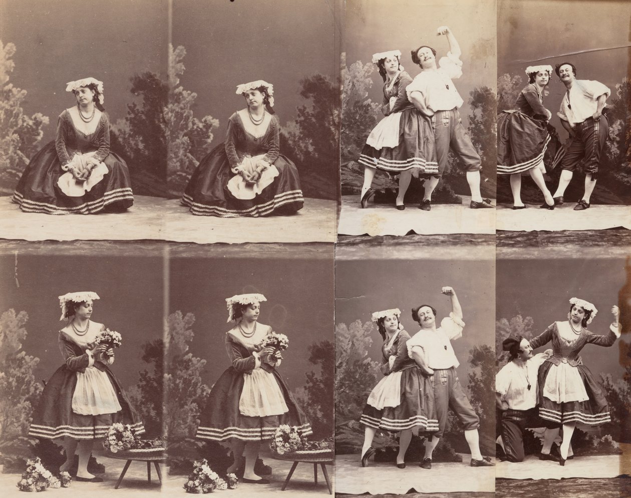 Eugenie Schlosser a Coralli, 1863. od Andre Adolphe Eugene Disderi