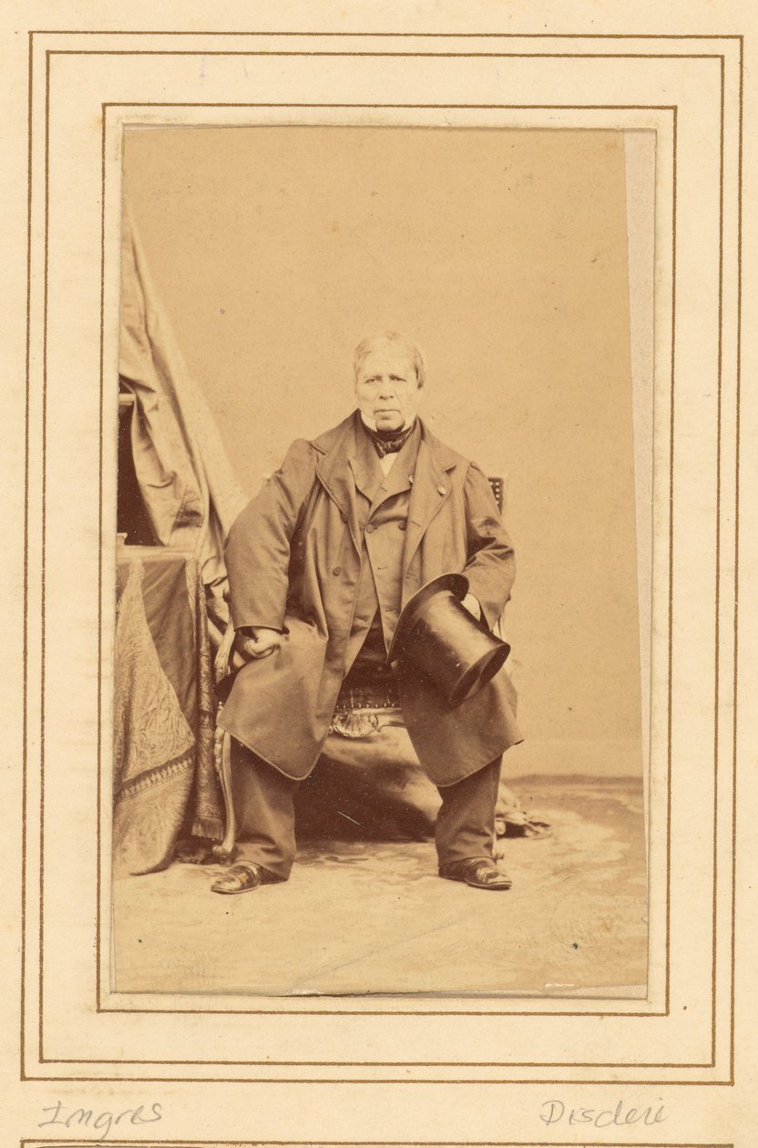 [Jean Auguste Dominique] Ingres (1780 - 1867) od Andre Adolphe Eugene Disderi
