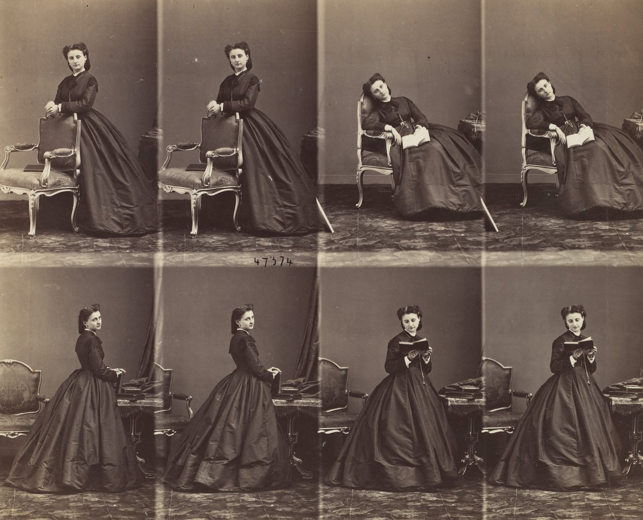 Leontine Walter, 1863. od Andre Adolphe Eugene Disderi