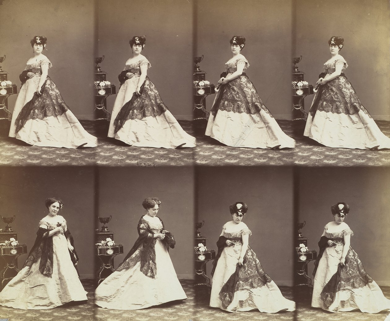 Louise Abigdon, 1866. od Andre Adolphe Eugene Disderi