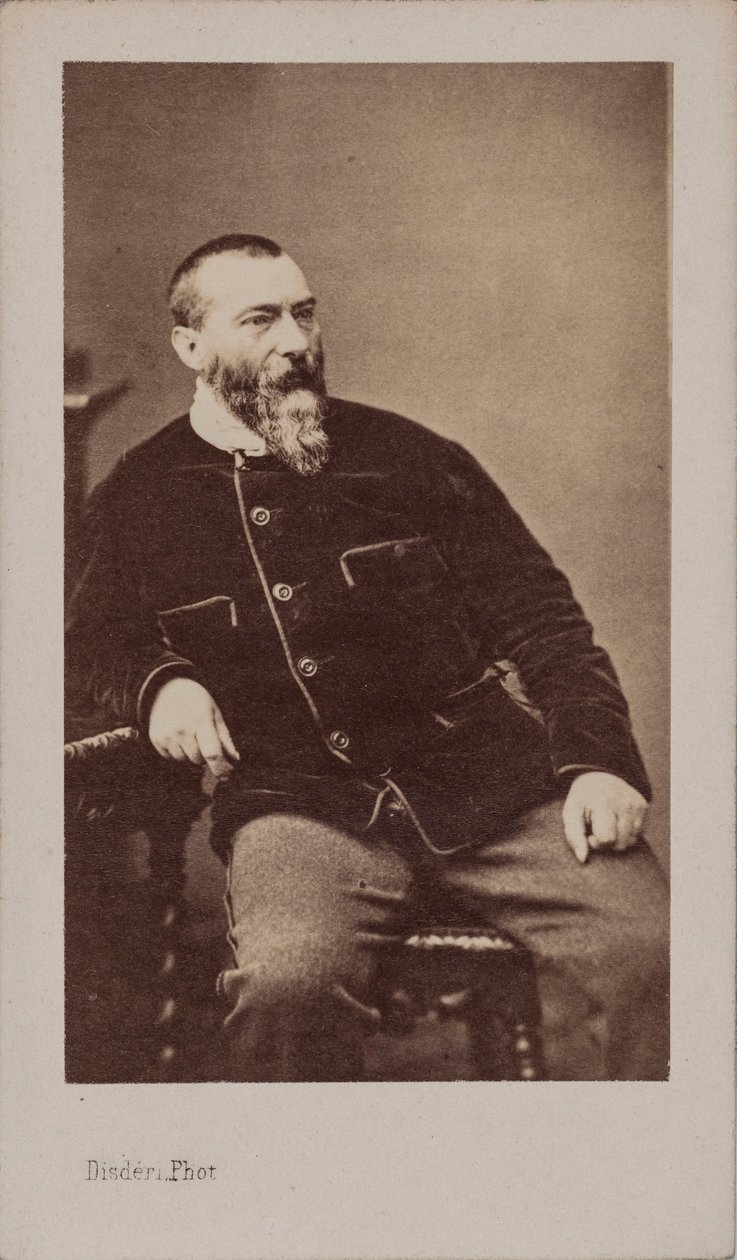 Portrét Alphonse Karra 1808-1890. od Andre Adolphe Eugene Disderi