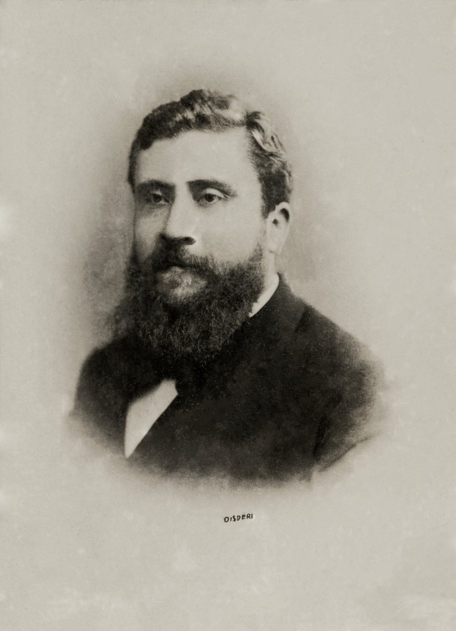 Portrét Jeana Jaurese ( 1859 od Andre Adolphe Eugene Disderi