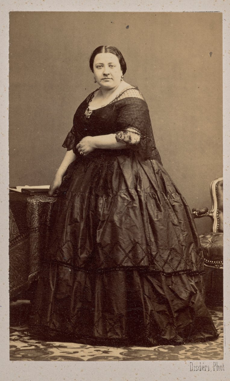 Portrét operní pěvkyně Marietta Alboni 1826-1894, 1862. od Andre Adolphe Eugene Disderi