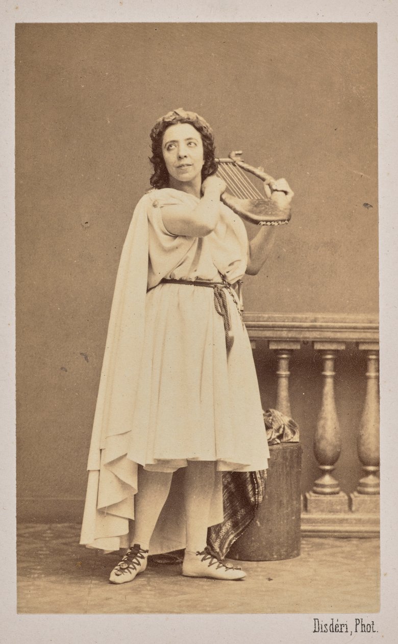 Portrét zpěvačky a skladatelky Pauline Viardotové 1821-1910, 1862. od Andre Adolphe Eugene Disderi