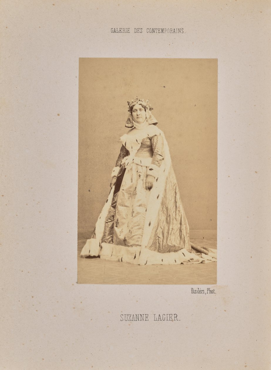Suzanne Lagier od Andre Adolphe Eugene Disderi