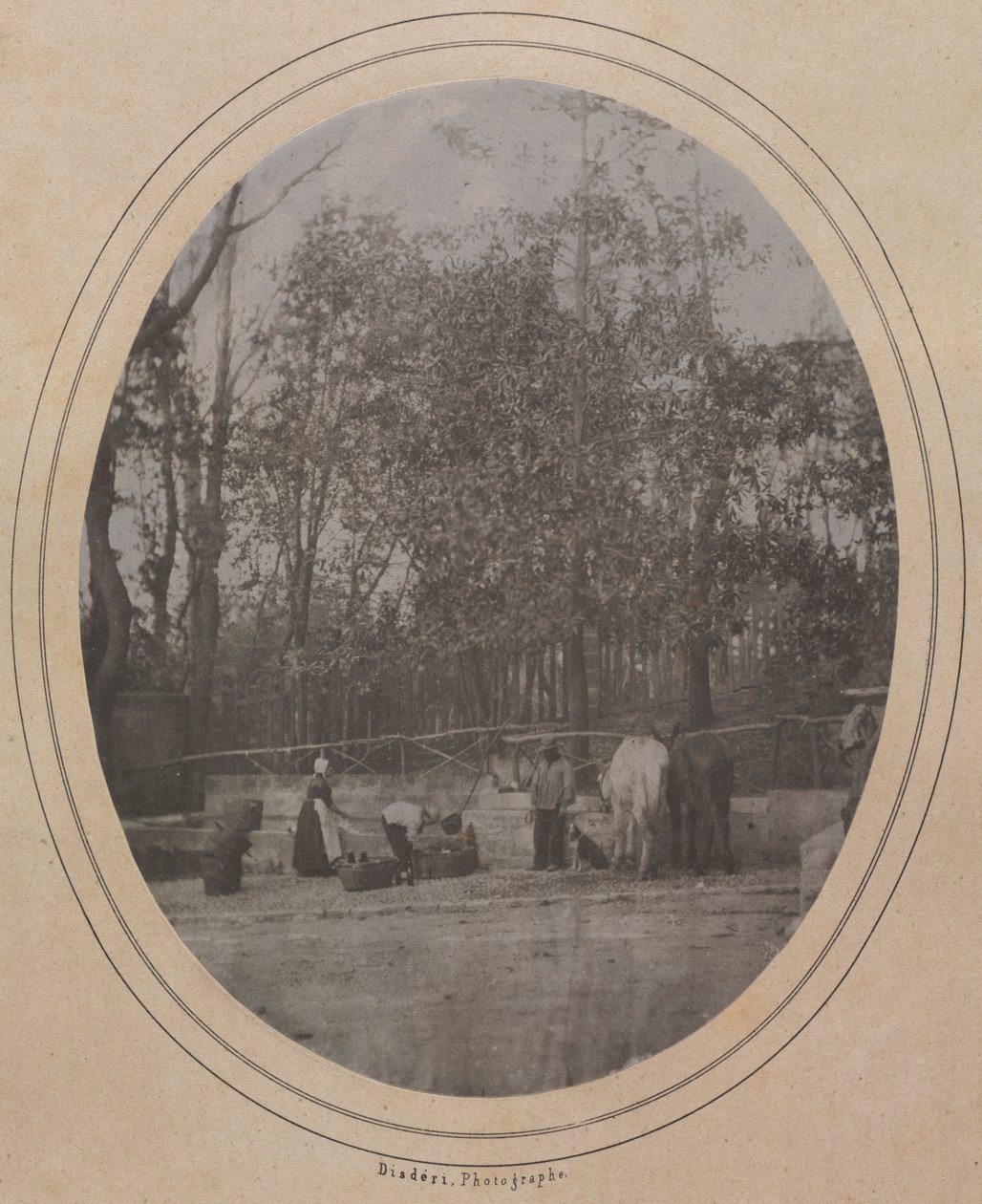 Village Scene jižní Francie, c. 1853. od Andre Adolphe Eugene Disderi