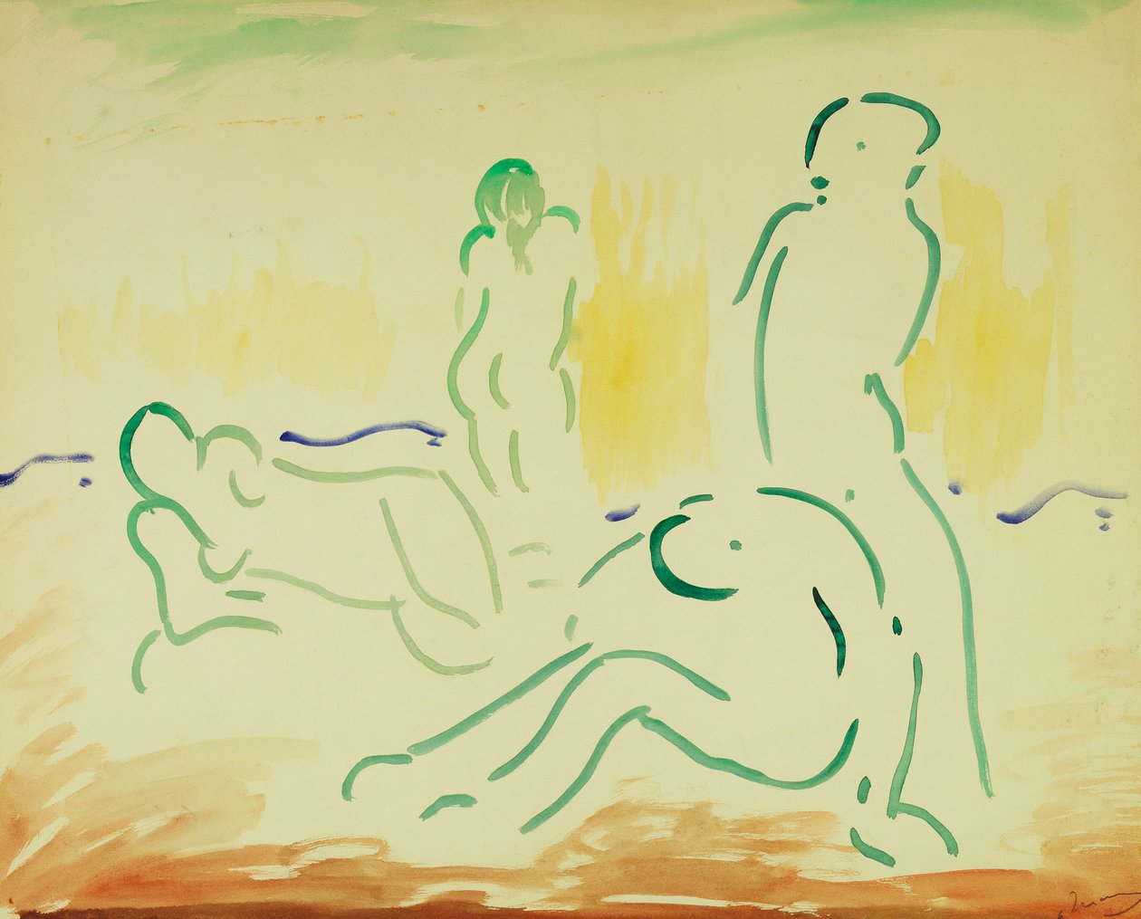 Koupající se; Baigneuses od Andre Derain