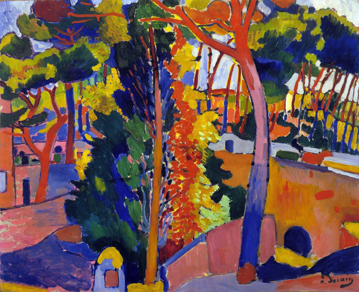 Most přes řeku Riou od Andre Derain