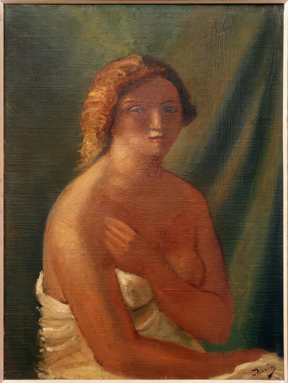 Buste de femme dénudée (Prsní portrét ženského aktu) od Andre Derain