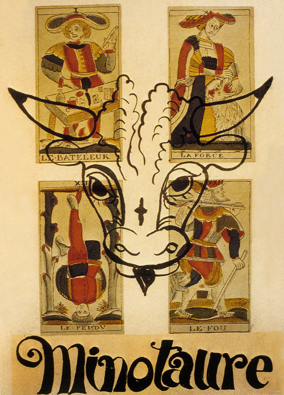 Obálka francouzského surrealistického časopisu "Minotaure" od Andre Derain