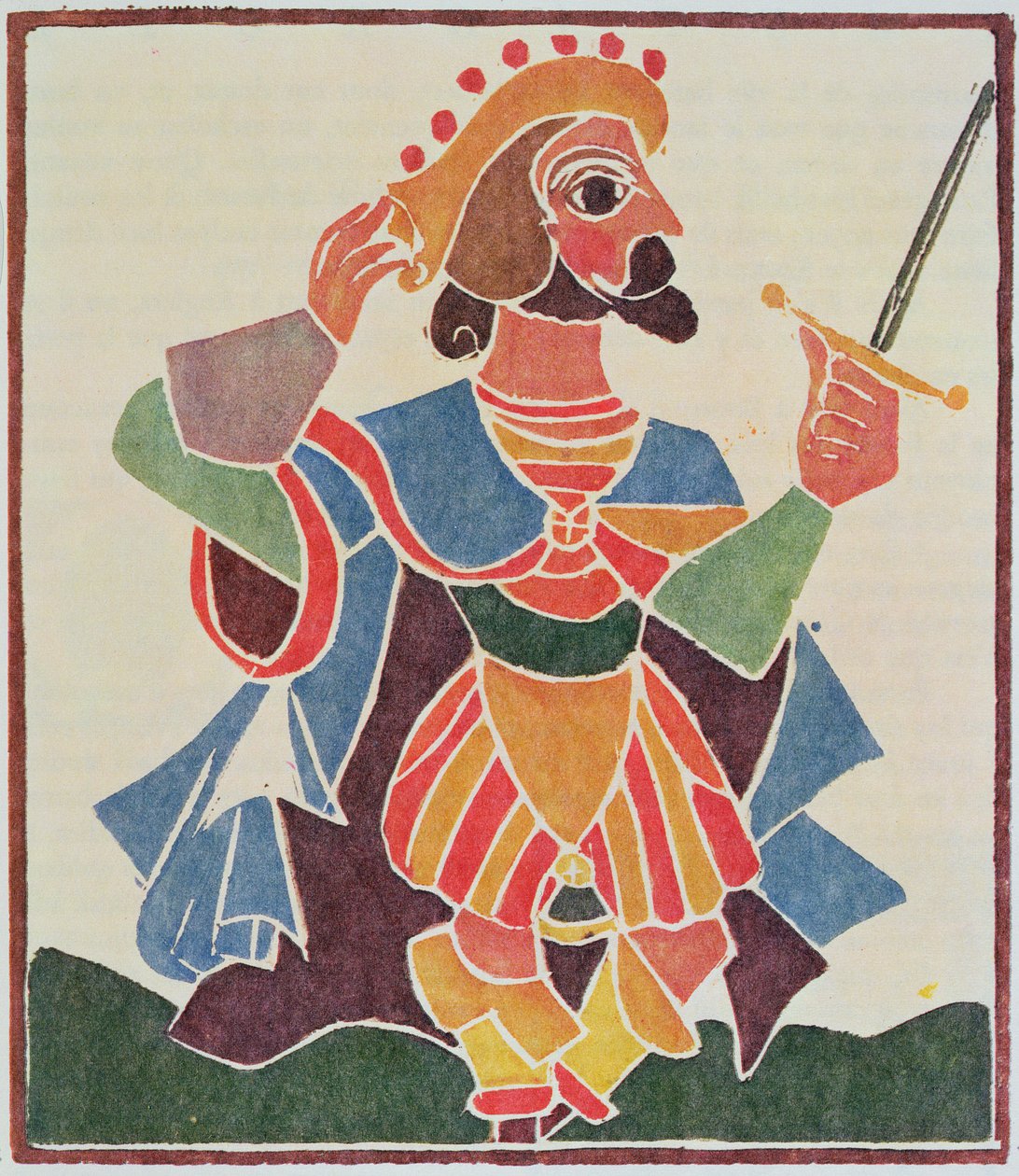 Epistemon, Pantagruelův učitel, ilustrace z limitovaného vydání knihy "Pantagruel" od Francoise Rabelaise (1494-1553) od Andre Derain