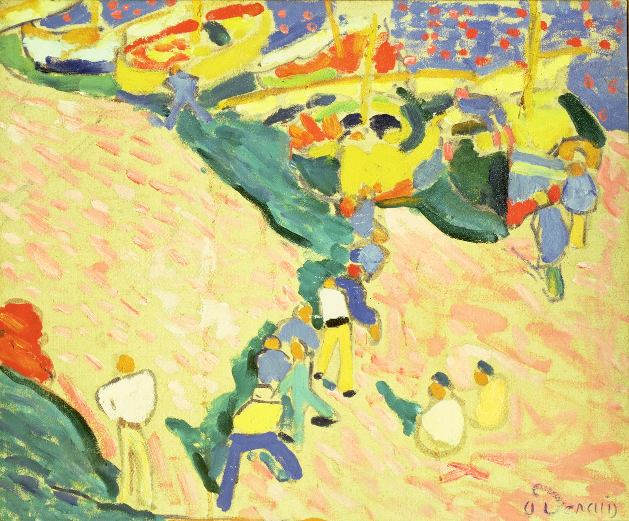 Rybáři v Collioure od Andre Derain