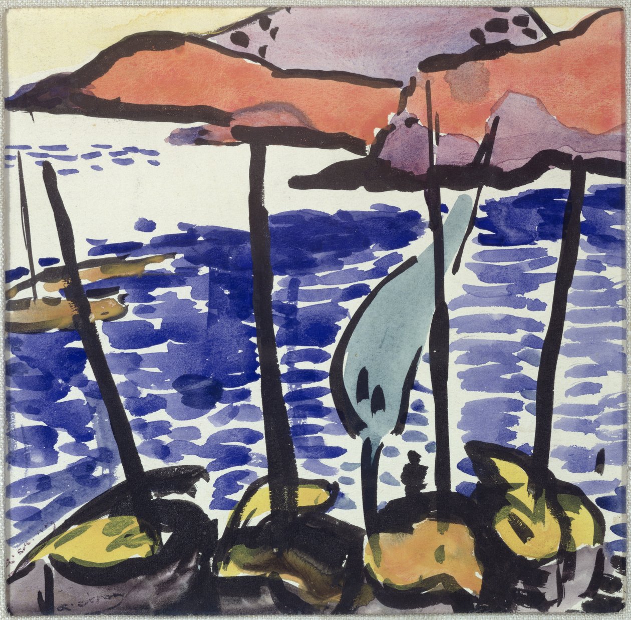 Rybářské lodě v Collioure od Andre Derain